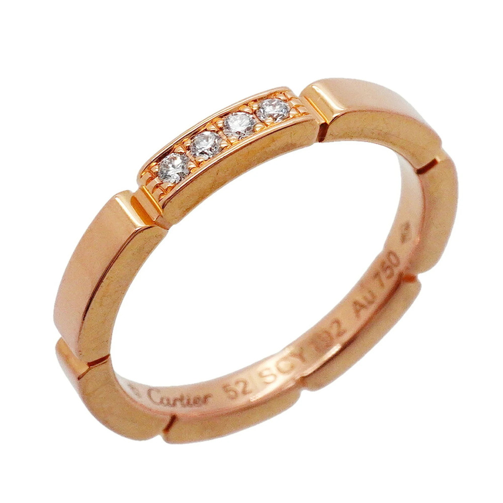 Cartier Maillon Panthère Ring, 18K Pink Gold, Diamond, Size #52, Ladies', P35...